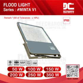 โคมไฟฟลัดไลท์ แอลอีดี รุ่น Minta V1 ขนาด 50-300 วัตต์